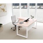 Mahmayi Vorm 136-14L Modern Workstation Desk with Mobile Drawer for Home Office, Study, and Workstation Use - Stylish and Functional Furniture Solution (L-Shaped, Oak, 140cm)