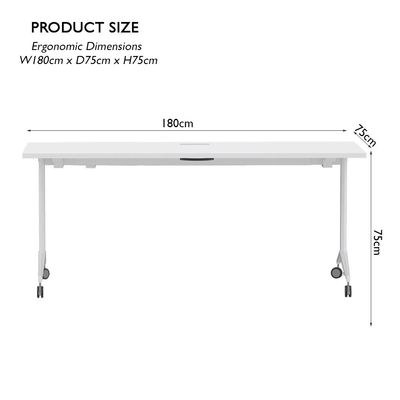 Folde 78-18 Modern Folding Table White - Image 4