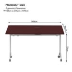 Folde 78-16 Modern Folding Table Apple Cherry
