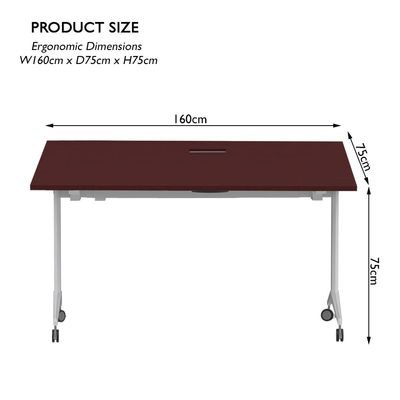 Folde 78-16 Modern Folding Table Apple Cherry - Image 4