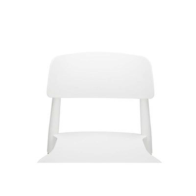 Mahmayi TJ HYL-088 PP Chair with Wooden Legs for Indoor, Outdoor & Dining Chair - White - Image 4