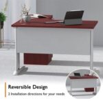 Stazion 1212 Modern Office Workstation Apple Cherry