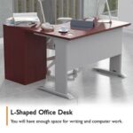Stazion 1212 Modern Office Workstation Apple Cherry