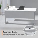 Stazion 1612 Modern Office Workstation White