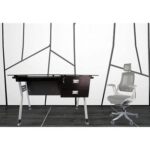 High-Back Modern Office Ergonomic Mesh Chair, Office Home Chairs With Adjustable-Backrest and Caster wheel Support - White