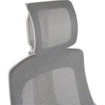 High-Back Modern Office Ergonomic Mesh Chair, Office Home Chairs With Adjustable-Backrest and Caster wheel Support - White