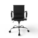 Ultimate 031L Eames Replica Ribbed PU Chrome Lowback Chair