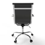 Ultimate 031L Eames Replica Ribbed PU Chrome Lowback Chair