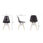 Ultimate Eames Style DSW Dining Chair Pack of 3
