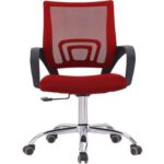 Sleekline 69001 Lowback Chair Red Mesh