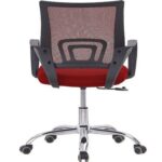 Sleekline 69001 Lowback Chair Red Mesh