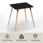 Cenare Dining Set (Dining Table With 2 X Plastic Chair) Black