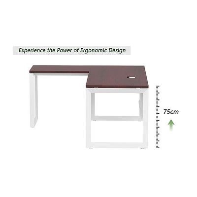 Mahmayi Vorm 136-18L Modern Workstation Desk for Home Office, Study, and Workstation Use - Stylish and Functional Furniture Solution (L-Shaped, Apple Cherry, 180cm) - Image 3