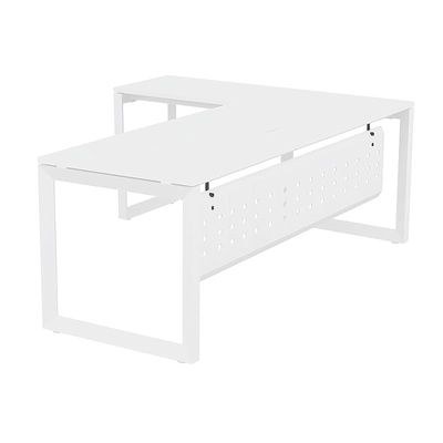 Mahmayi Vorm 136-18L Modern Workstation Desk for Home Office, Study, and Workstation Use - Stylish and Functional Furniture Solution (L-Shaped, White, 180cm) - Image 2