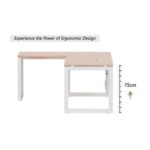 Mahmayi Vorm 136-14L Modern Workstation Desk for Home Office, Study, and Workstation Use - Stylish and Functional Furniture Solution (L-Shaped, Oak, 140cm)