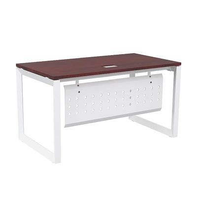 Mahmayi Vorm 136-14 Modern Workstation - Multi-Functional MDF Desk with Smart Cable Management, Secure & Robust - Ideal for Home and Office Use (140cm, Apple Cherry) - Image 2