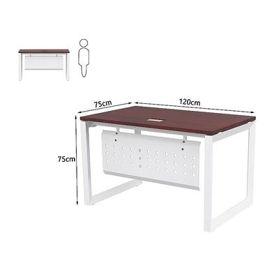 Mahmayi Vorm 136-12 Modern Workstation - Multi-Functional MDF Desk with Smart Cable Management, Secure & Robust - Ideal for Home and Office Use (120cm, Apple Cherry) - Image 3