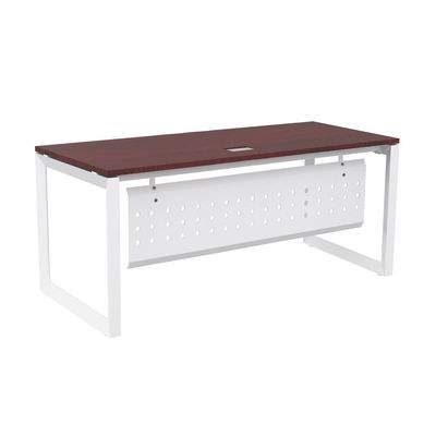 Mahmayi Vorm 136-18 Modern Workstation - Multi-Functional MDF Desk with Smart Cable Management, Secure & Robust - Ideal for Home and Office Use (180cm, Apple Cherry) - Image 2