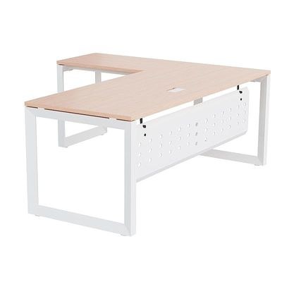 Mahmayi Vorm 136-16L Modern Workstation Desk for Home Office, Study, and Workstation Use - Stylish and Functional Furniture Solution (L-Shaped, Oak, 160cm) - Image 2