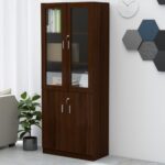 Argent 1123 Dark Walnut Full Height Bookshelf