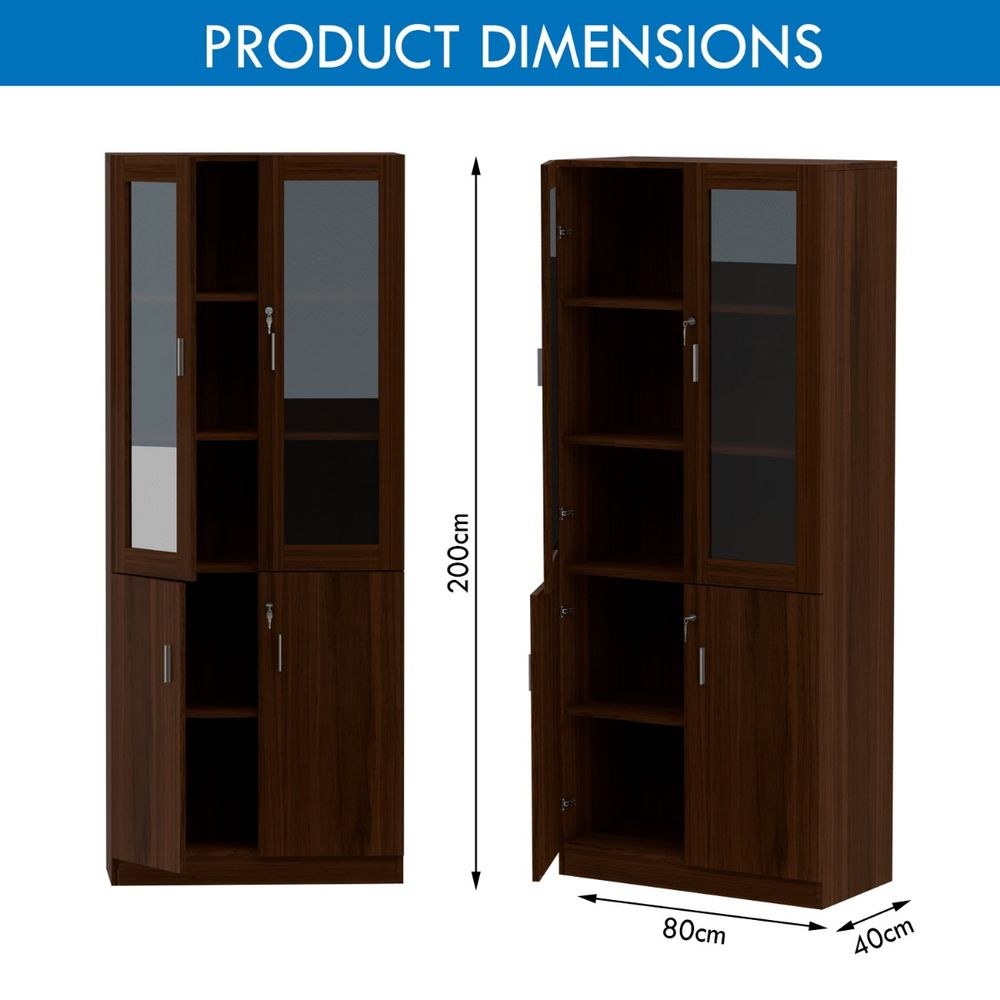 Argent 1123 Dark Walnut Full Height Bookshelf - Image 5