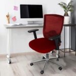 SleekLine T01B High Back Ergonomic Office Mesh Chair - Red