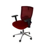 SleekLine T01B High Back Ergonomic Office Mesh Chair - Red