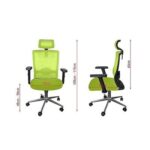SleekLine T01B High Back Ergonomic Office Mesh Chair - Green