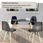 Cenare 120 X 80 Modern Dining Table - Black