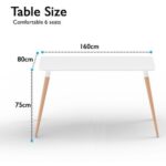 Cenare 160 X 90 Modern Dining Table - White