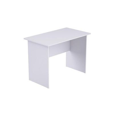 MP1 100x60 Writing Table Without Drawer - Oak (100CM without Drawer, White) - Image 5