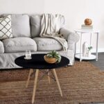Mahmayi TJ HYB01 60DIA Wooden Coffee Table Black (60cm Diameter)