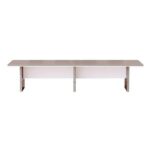 Zelda Conference Table | Office Conference cum Meeting Table, Light Concrete_360cm