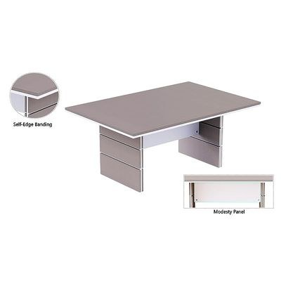Zelda Conference Table | Office Conference cum Meeting Table, Anthracite Linen_180cm - Image 3
