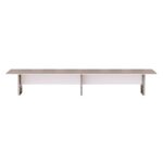 Zelda Conference Table | Office Conference cum Meeting Table, Light Concrete_480cm