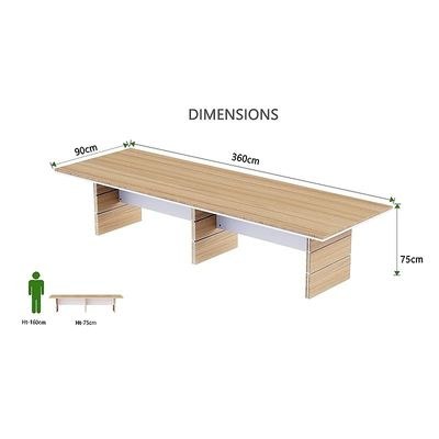 Zelda Conference Table | Office Conference cum Meeting Table, Coco Bolo_360cm - Image 3