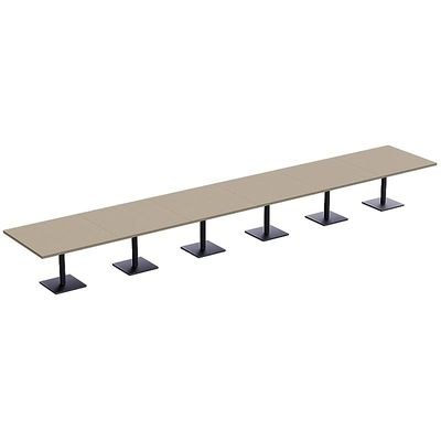 Ristoran 500X500E-720 24 seater Square Base Cafe-Dining-Meeting Table Linen