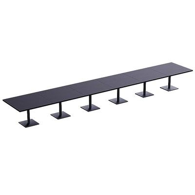 Ristoran 500X500E-720 24 seater Square Base Cafe-Dining-Meeting Table Black