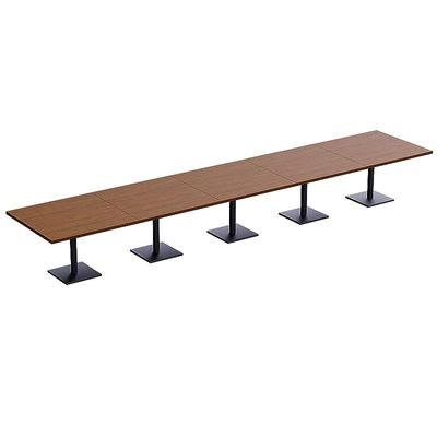 Ristoran 500X500E-600 20 seater Square Base Cafe-Dining-Meeting Table Dark Walnut