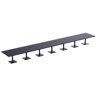 Ristoran 500X500E-840 28 seater Square Base Cafe-Dining-Meeting Table Black
