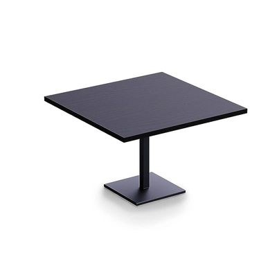 Ristoran 500X500E-120 4 seater Square Base Cafe-Dining-Meeting Table Black