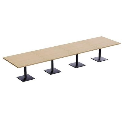 Ristoran 500X500E-480 16 seater Square Base Cafe-Dining-Meeting Table Oak