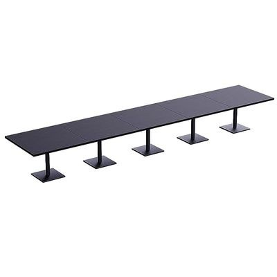 Ristoran 500X500E-600 20 seater Square Base Cafe-Dining-Meeting Table Black