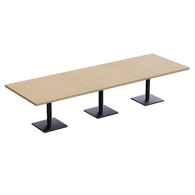Ristoran 500X500E-360 12 seater Square Base Cafe-Dining-Meeting Table Oak