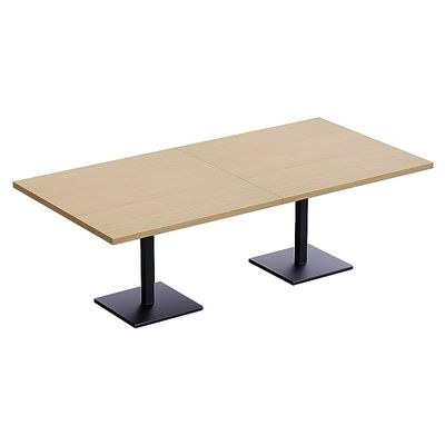 Ristoran 500X500E-240 8 seater Square Base Cafe-Dining-Meeting Table Oak