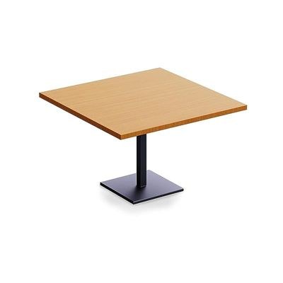 Ristoran 500X500E-120 4 seater Square Base Cafe-Dining-Meeting Table Light Walnut