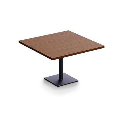Ristoran 500X500E-120 4 seater Square Base Cafe-Dining-Meeting Table Dark Walnut
