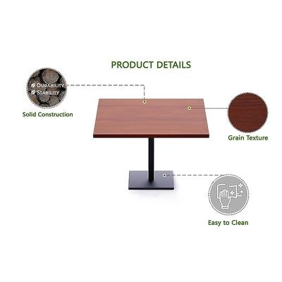 Ristoran 500X500E-480 16 seater Square Base Cafe-Dining-Meeting Table Apple cherry - Image 3