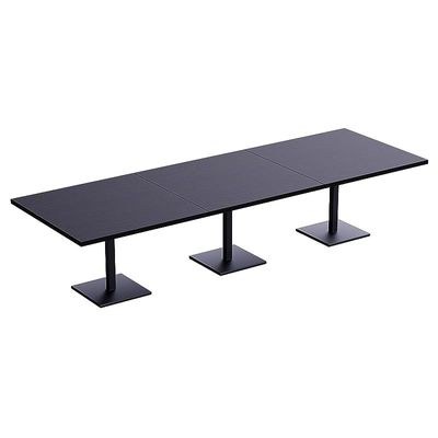 Ristoran 500X500E-360 12 seater Square Base Cafe-Dining-Meeting Table Black