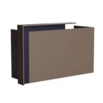 Zelda 26R001 Modern Reception Desk| Reception Counter | 180cm_Truffle Brown